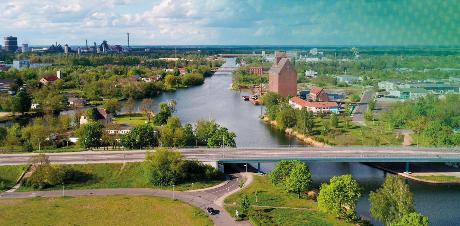 Luftaufnahme con Eisenhüttenstadt © Jana Schoenknecht/AdobeStock
